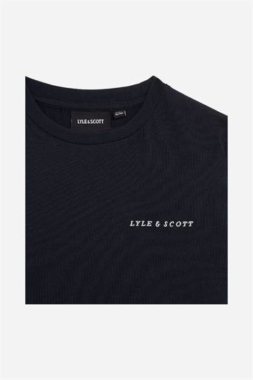 Lyle & Scott Script Embroidered T-shirt - Dark Navy